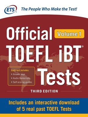 cover image of Official TOEFL iBT Tests Volume 1